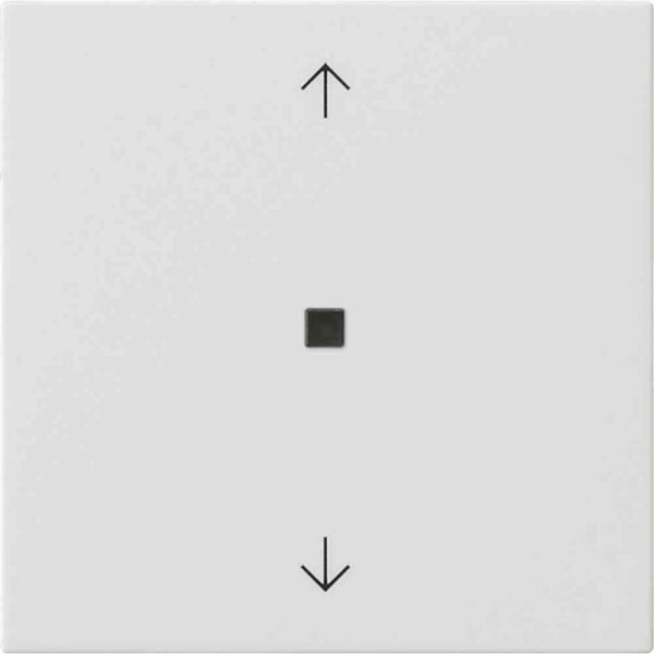 GIRA System 55 Tastwippe, Bussystem KNX, Bussystem KNX-Funk, 1f, reinweiß, glänzend, Kunststoff, Thermoplast – 510503