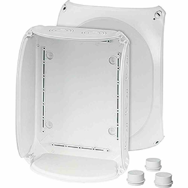 HENSEL DK 3500 G Abzweigkasten, IP44, 35mm², 295x225x122mm, grau, ohne Bestückung, Kunststoff, Wand-/Deckenmontage, halogenfrei – DK 3500 G