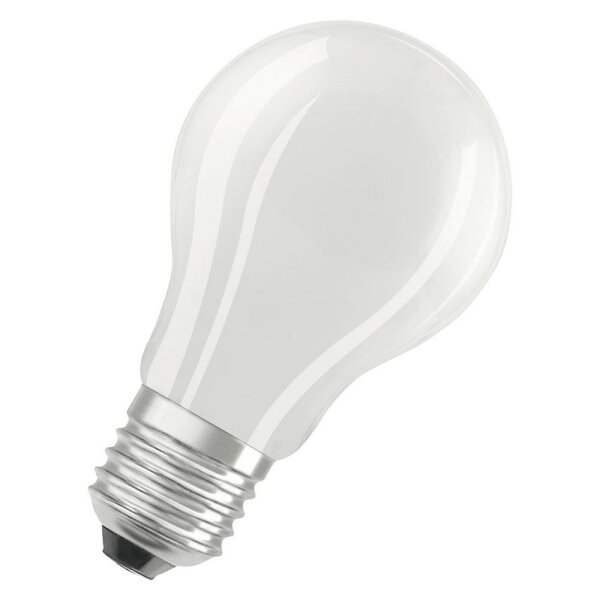 OSRAM LED-Lampe, Filamentlampe, E27, A60, 6,5W, 2700K, extrawarmweiß, 806lm, matt, dimmbar, 300°, AC, Ø60x105mm, 220-240V – LEDPCLA60D6,5W