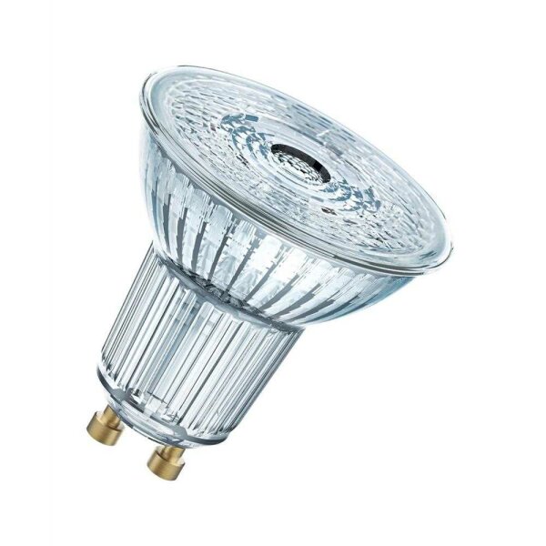 OSRAM LED-Reflektorlampe, GU10, PAR16, 6,9W, 2700K, extrawarmweiß, 575lm, 36°, AC, Ø50x52mm, 220-240V – LPPAR1680366,9