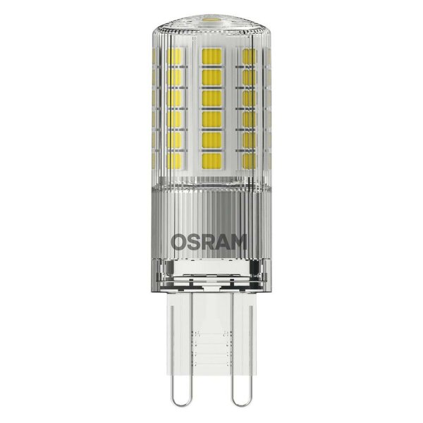 OSRAM LED-Röhrenlampe, G9, 4,8W, 2700K, extrawarmweiß, 600lm, klar, 320°, AC, Ø18mm, 220-240V – LEDPPIN50CL4,