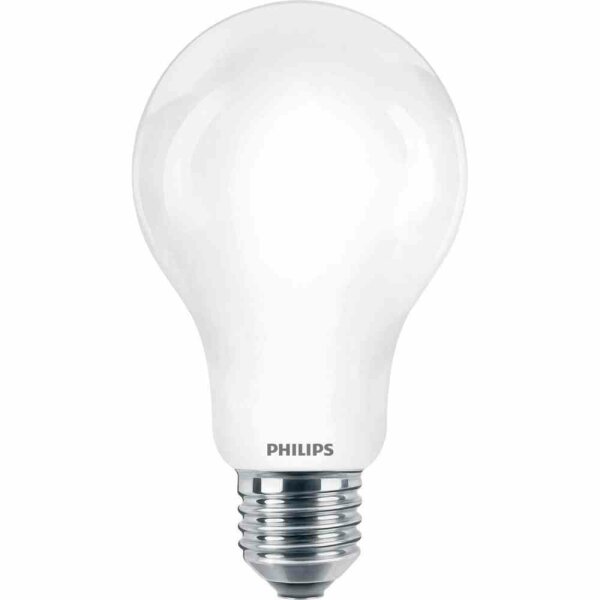 PHILIPS LED-Lampe, Filamentlampe, E27, A67, 17,5W, 2700K, extrawarmweiß, 2452lm, matt, AC, Ø70x121mm, 220-240V – CorePro LEDbulb 17,5-150W E27 827 A67 ma