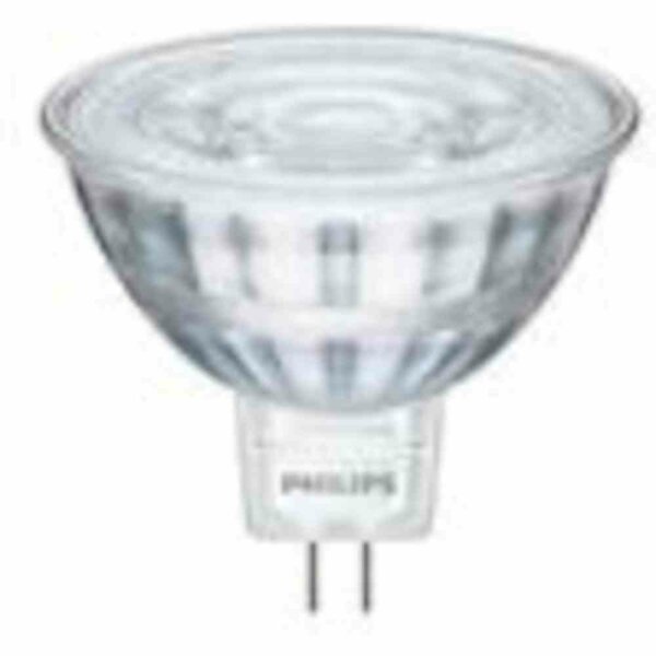 PHILIPS LED-Reflektorlampe, GU5,3, MR16, 2,9W, 2700K, extrawarmweiß, 230lm, 36°, DC, Ø50,5x45,5mm, 12V – CorePro LEDspot 2,9-20W MR16 827 36°