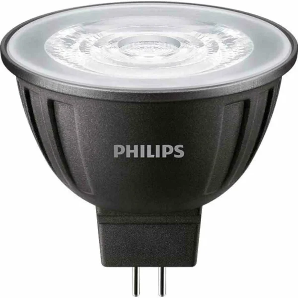 PHILIPS LED-Reflektorlampe, GU5,3, MR16, 7,5W, 3000K, warmweiß, 621lm, dimmbar, 36°, DC, Ø50x45,5mm, 12V – MAS LEDspotLV D 7.5-50W 930 MR16 36D