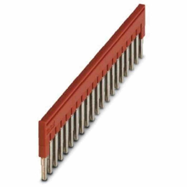 PHOENIX Querverbinder, 20p, rot, steckbar, isoliert, 24A, mit Berührungsschutz – FBS 20-5