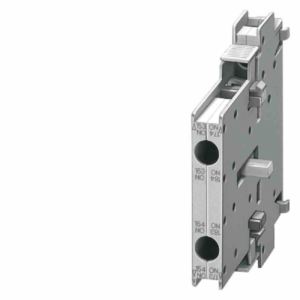 SIEMENS AG Hilfsschalterblock, 1S+1Ö, DIN EN50005, seitlich, 10mm, Schraubanschluss, Baugr. S0-S12 für Motorschütze, 2-polig 1. seitl. Hilfsschalter – 3RH1921-1EA11