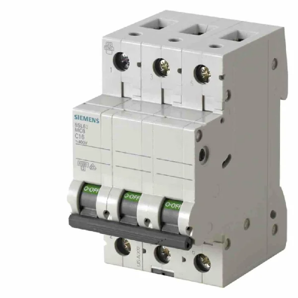 SIEMENS AG Leitungsschutzschalter, AC/DC, C, 25A, 3p, 400V, 6kA, 3TE, 50Hz, Zusatzeinrichtungen möglich, IP20 – 5SL6325-7