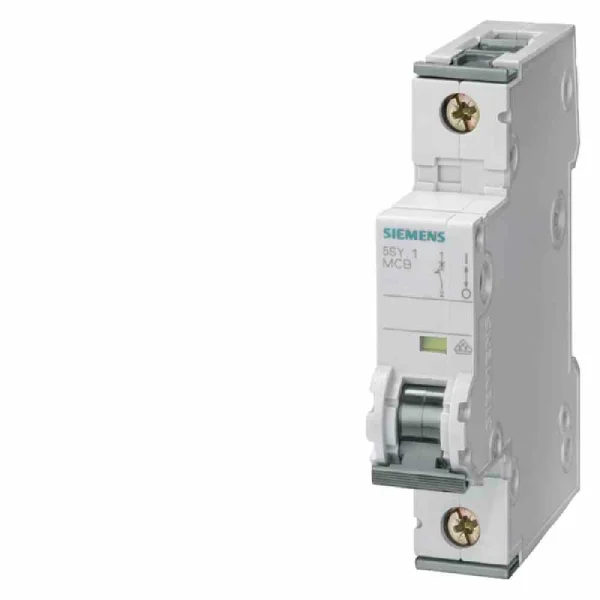 SIEMENS AG Leitungsschutzschalter, AC/DC, C, 2A, 1p, 400V, 6kA, 1TE, 50Hz, Zusatzeinrichtungen möglich, IP20 – 5SY6102-7