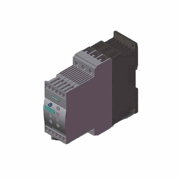 SIEMENS AG Sanftstarter, 200-480V, 12,5A, 5,5kW/400V, 3kW/230V, 110-230V/50Hz, 110-230V/DC, integrierter Überlastschutz des Motors – 3RW4024-1BB14