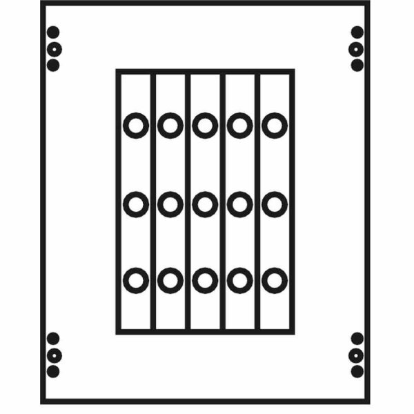 STRIEBEL & JOHN Abdeckung Verteilerfeld, B250xH300mm, Kunststoff, scharnierend – AG160