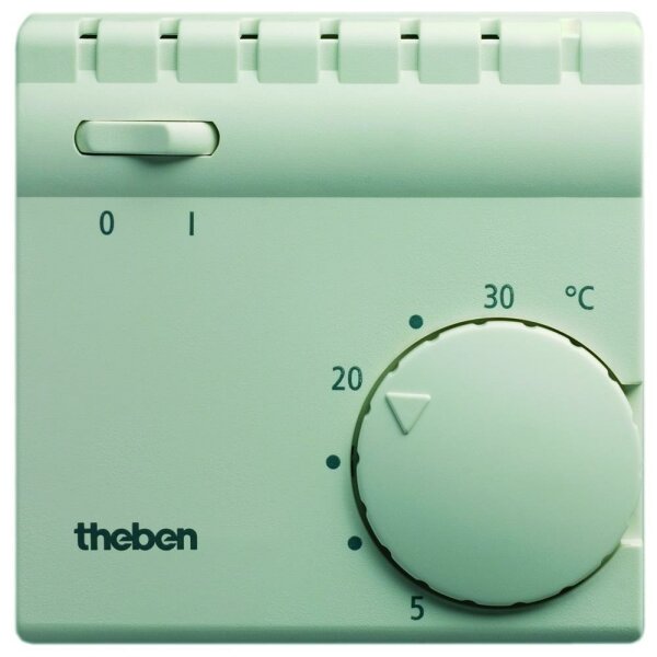 THEBEN RAMSES 705 Raumtemperaturregler, weiß, 1Ö, Aufputz, IP30, 230V, Ein-/Ausschalter, 30°C, 10A, 1K – RAMSES 705