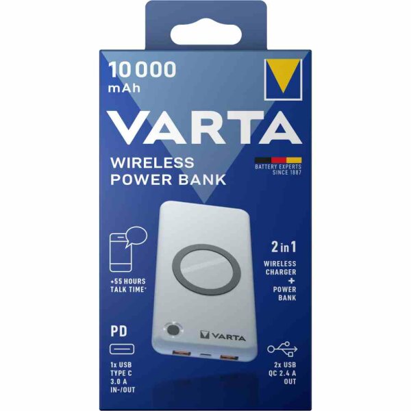 VARTA Power-Bank Wireless 10000mAh – 57913101111