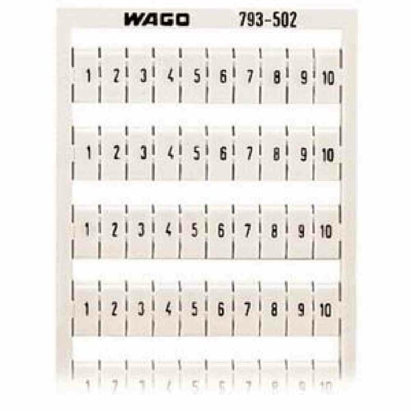 WAGO WMB-Multibeschriftungssystem Aufdruck waagerecht 1-10 – 793-502