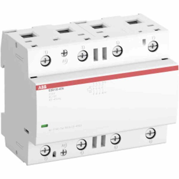 ABB Installationsschütz, 100A, 230V/AC/DC, 220-400V/AC/DC, 4S, 6TE – ESB100-40N-06