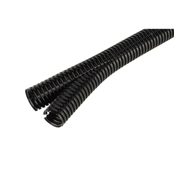 FRÄNKISCHE Co-flex PA Wellrohr, Ø14mm, Polyamid 6, IP40, ohne Ummantelung, schwarz, 125N, -40-120°C – Co-flex-PA, NW 14, schwarz, 50 m (50 MTR)