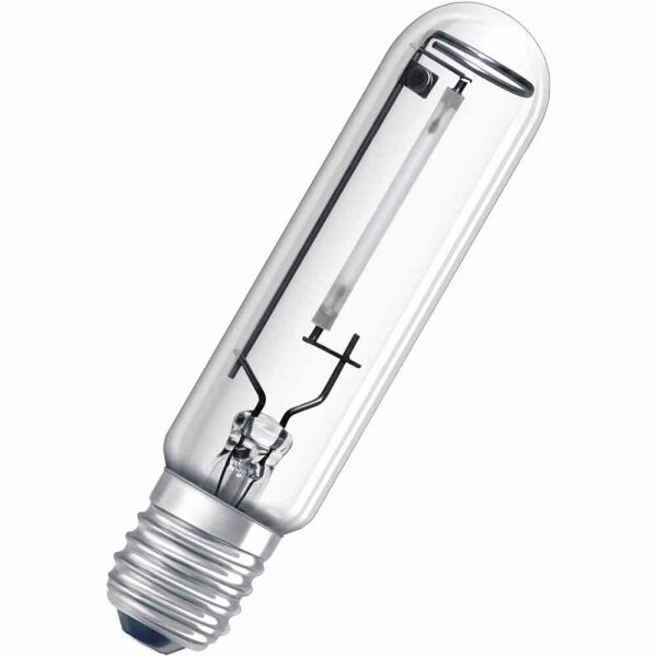 OSRAM VIALOX Natriumdampflampe, 50W, E27, 2000K, Röhre einseitig gesockelt, Externes Vorschaltgerät erforderlich, Externes Zündgerät – NAV-T 50W SUPER 4Y E27 FLH1